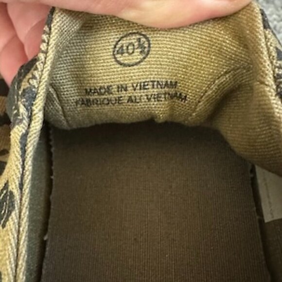 Diesel S-Imaginee Low Slip-on Sneakers Leopard Print Canvas - Size 40.5 - US 8 - Picture 10 of 12